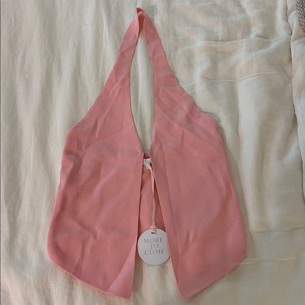 More to Come Pink Halter top
